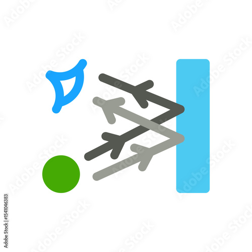 mirror simple flat icon illustration