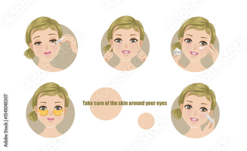 Take care of the skin around your eyes