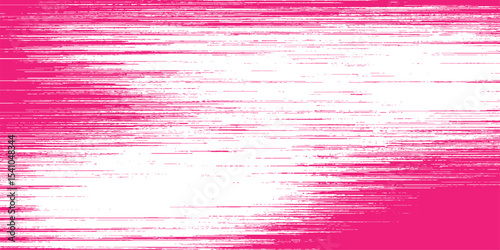 Abstract raster illustration in grunge style with rough brush strokes with white and pink Pink-white horizontal gradient. Hand-drawn in gouache paints. 