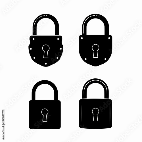 Secure your digital world stylish padlock icons perfect for apps websites and more