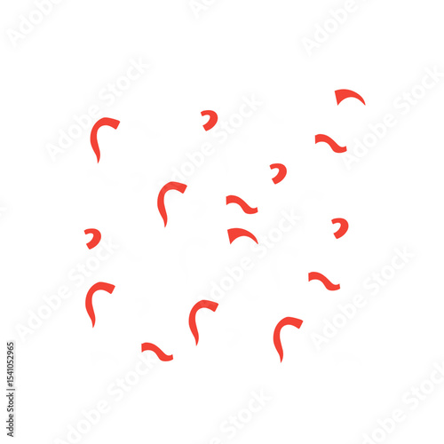 Indonesian independence confetti decoration