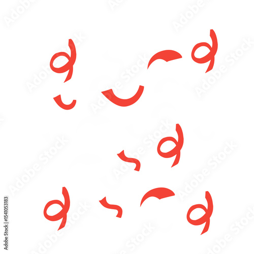 Indonesian independence confetti decoration