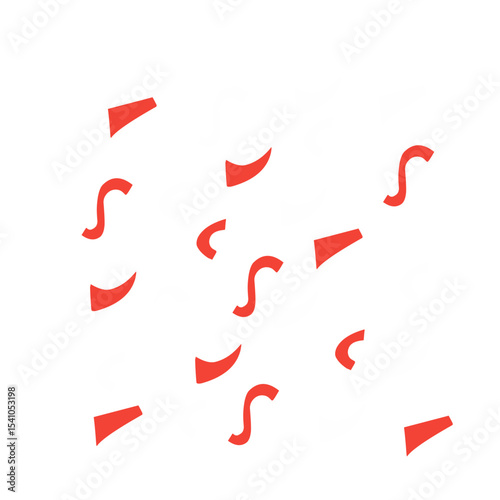 Indonesian independence confetti decoration