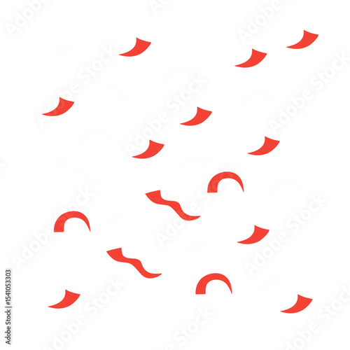 Indonesian independence confetti decoration