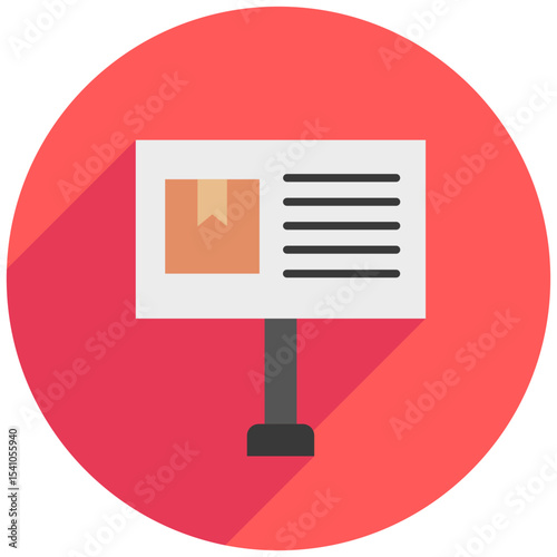 Banner Ads rounded color, mini illustration icon. use for modern concept, print, UI, UX kit, web and app development. Vector related to product offering, marketing, business.