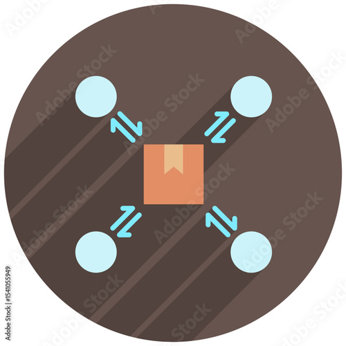 Api Gateway rounded color, mini illustration icon. use for modern concept, print, UI, UX kit, web and app development. Vector related to product offering, marketing, business.
