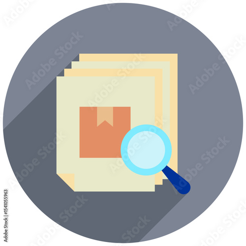 Audit Trail rounded color, mini illustration icon. use for modern concept, print, UI, UX kit, web and app development. Vector related to product offering, marketing, business.