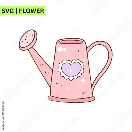 A charming vector logo design of a whimsical flower with cute accents, embodying happiness and nature in a bright and engaging format.