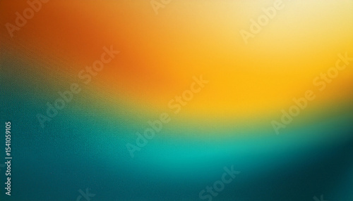 a radiant abstract gradient blending golden yellow teal and warm orange hues the blurred grainy texture enhances its vibrant and dynamic aesthetic perfect for modern designs