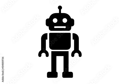 toy robot vector icon