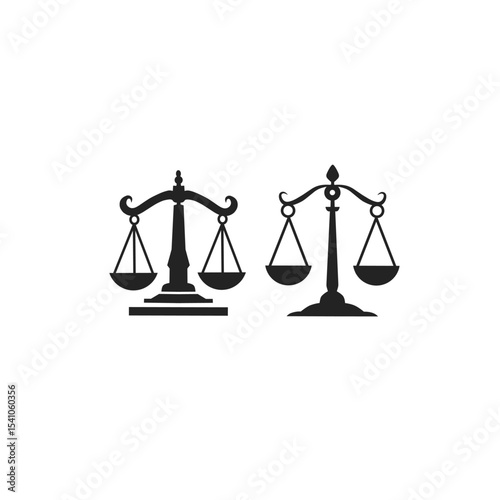 scales of justice and law,vector icon of scales of justice suitable for legal and social issues purposes 