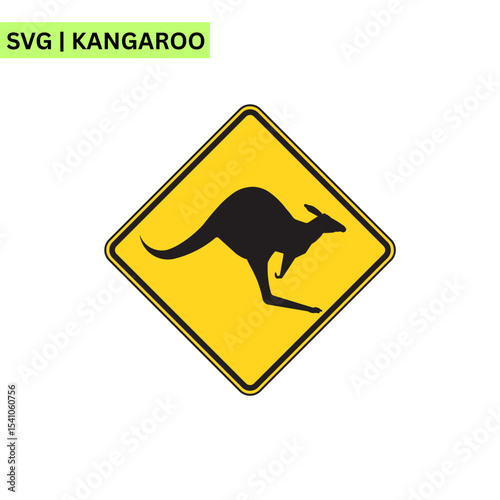 An adorable kangaroo logo illustration showcasing a cheerful kangaroo with a friendly expression, representing fun and creativity in a colorful vector style.