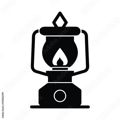 Camp Stove Icon Vector Illustration
