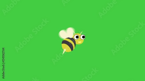 A close-up slow-motion video of a white-winged bee flying and hovering near a blooming flower. Captured in natural daylight, this footage showcases the delicate motion of the bee's wings and its inter