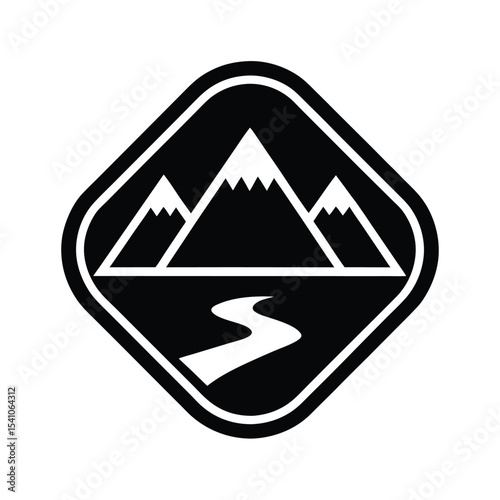Nature Reserve Sign Icon Vector Illustration