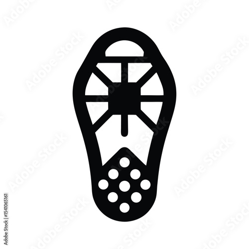 Snowshoe Gear Icon Vector Illustration
