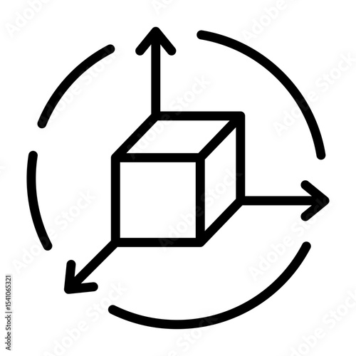 3D Space Icon