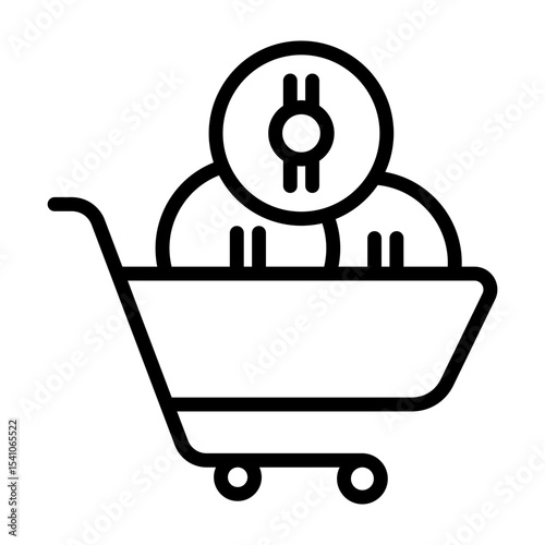 Crypto Shopping Icon