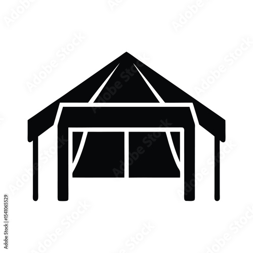 Tarp Shelter Icon Vector Illustration