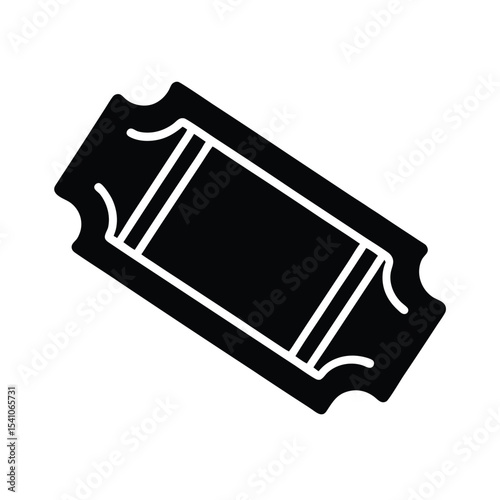 Ticket Stub Icon Vector Illustration