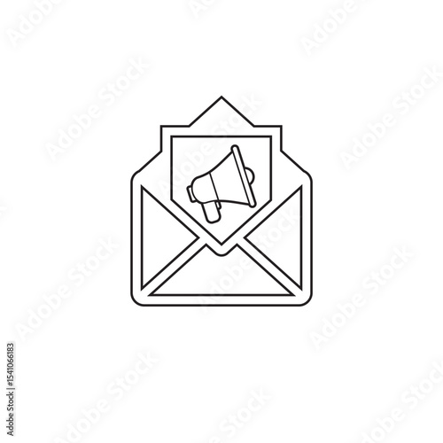 email marketing icon , advertising icon