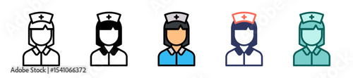 Nurse multiple icon