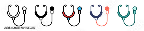 Stethoscope multiple icon