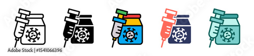 Vaccination multiple icon