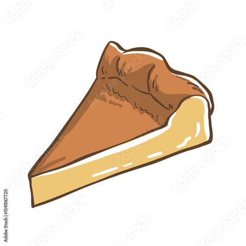 Hand Drawn Cheesecake Illustration Sketch Style Food for Menu, Cafe, and Snack Design