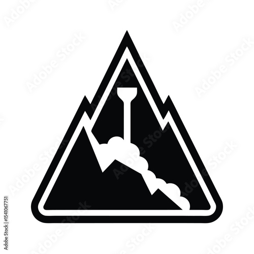 Avalanche Probe Icon Vector Illustration