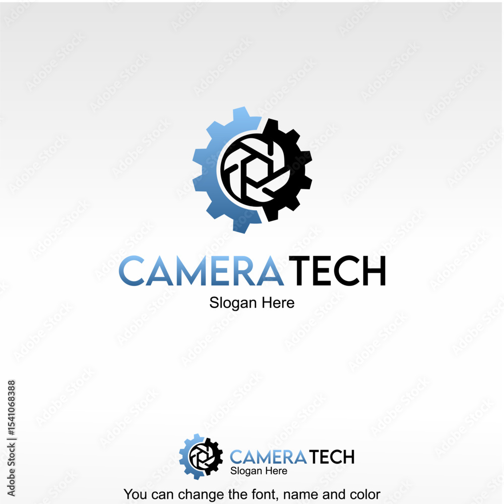 Fototapeta premium Camera Tech Logo Template Design Vector