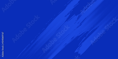 blue color pattern gradient grunge texture background. Dots pop art comics sport style  modern vector ilustartion
