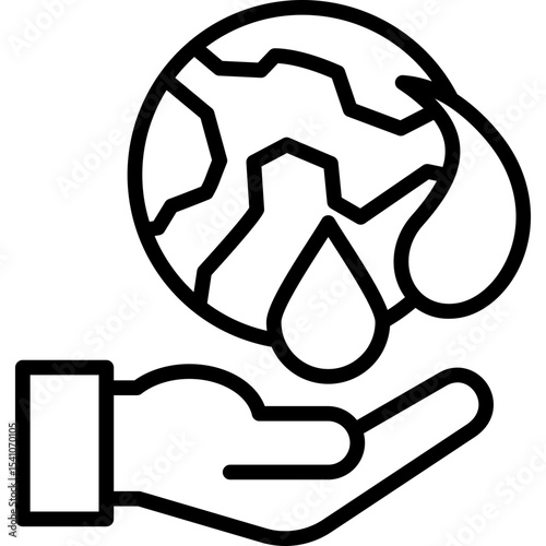 Water Conservation line icon