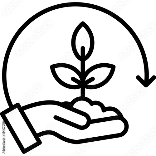 Sustainable Farming line icon