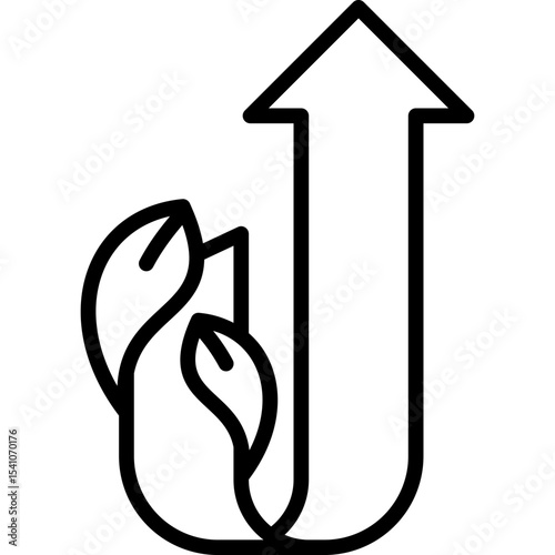 Upcycling line icon