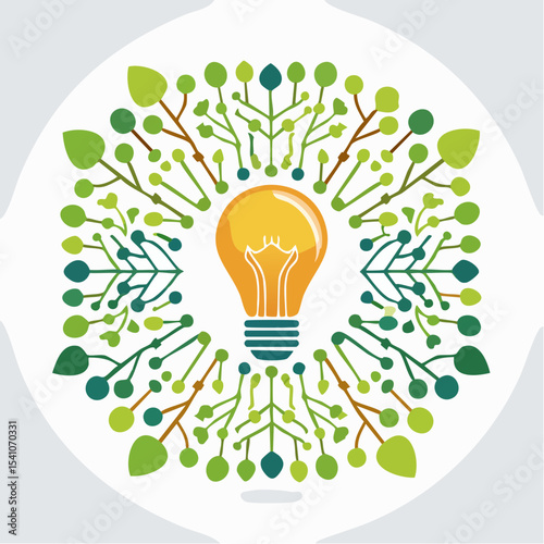 A central idea with branches pointing out, great for brainstorming or planning.