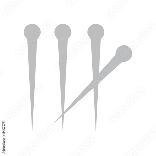 Acupuncture needles icon
