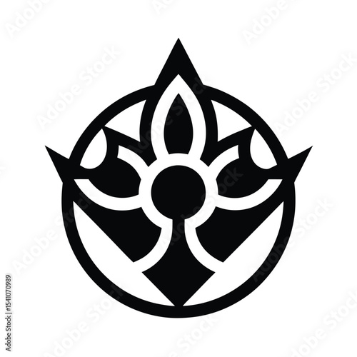 Adinkra Loyalty Mark Icon Vector Illustration