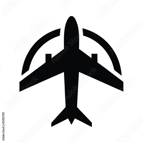 Airplane Travel Icon Vector Illustration