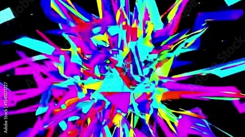 Soft color background (Loopable) Abstract blurred motion in bright colors
