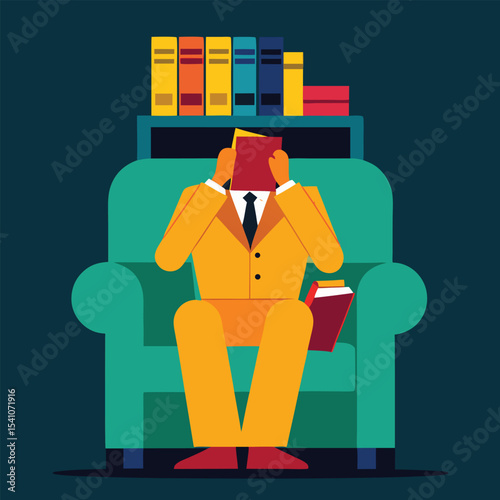 Lost in the Pages A Man's Immersive Reading Experience
