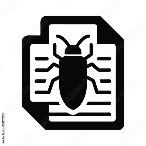 Bug Report Icon Vector Illustration
