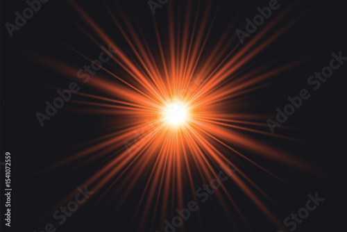 transparent glowing lens flare background