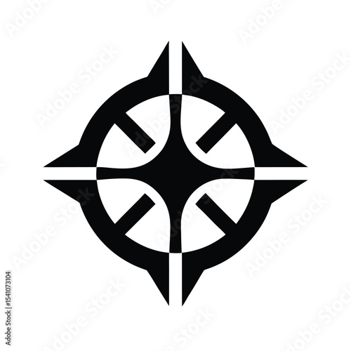 Adinkra Destiny Symbol Icon Vector Illustration
