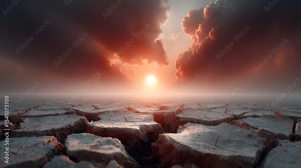 Obraz premium Stunning image of a majestic dramatic coastal landscape at sunset with powerful storm clouds and waves crashing against the rocky shores