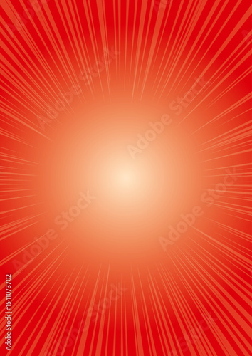 集中線　背景　赤　縦　グラデーション