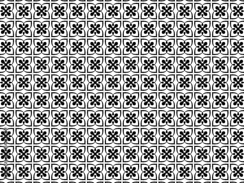hand-drawn seamless geometric pattern, black and white, dots and lines, repeat design, abstract printable background