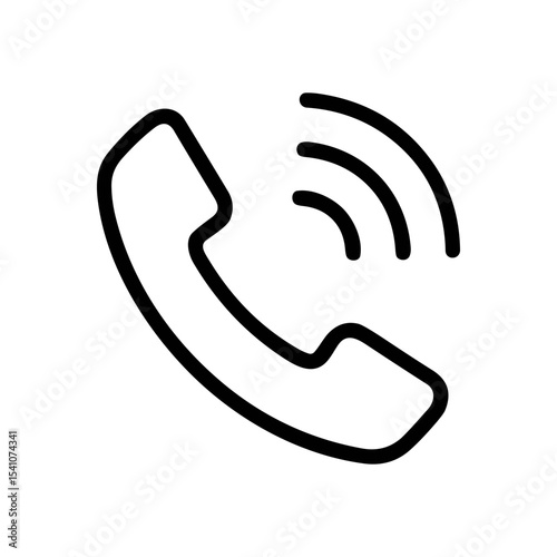Ringing phone icon connecting remotely. Icon symbol illustration