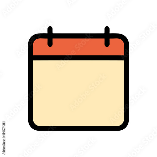 Schedule icon A simple appointment reminder. Icon symbol illustration