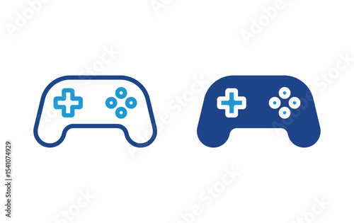 Game console icon, Joystick sign vector	